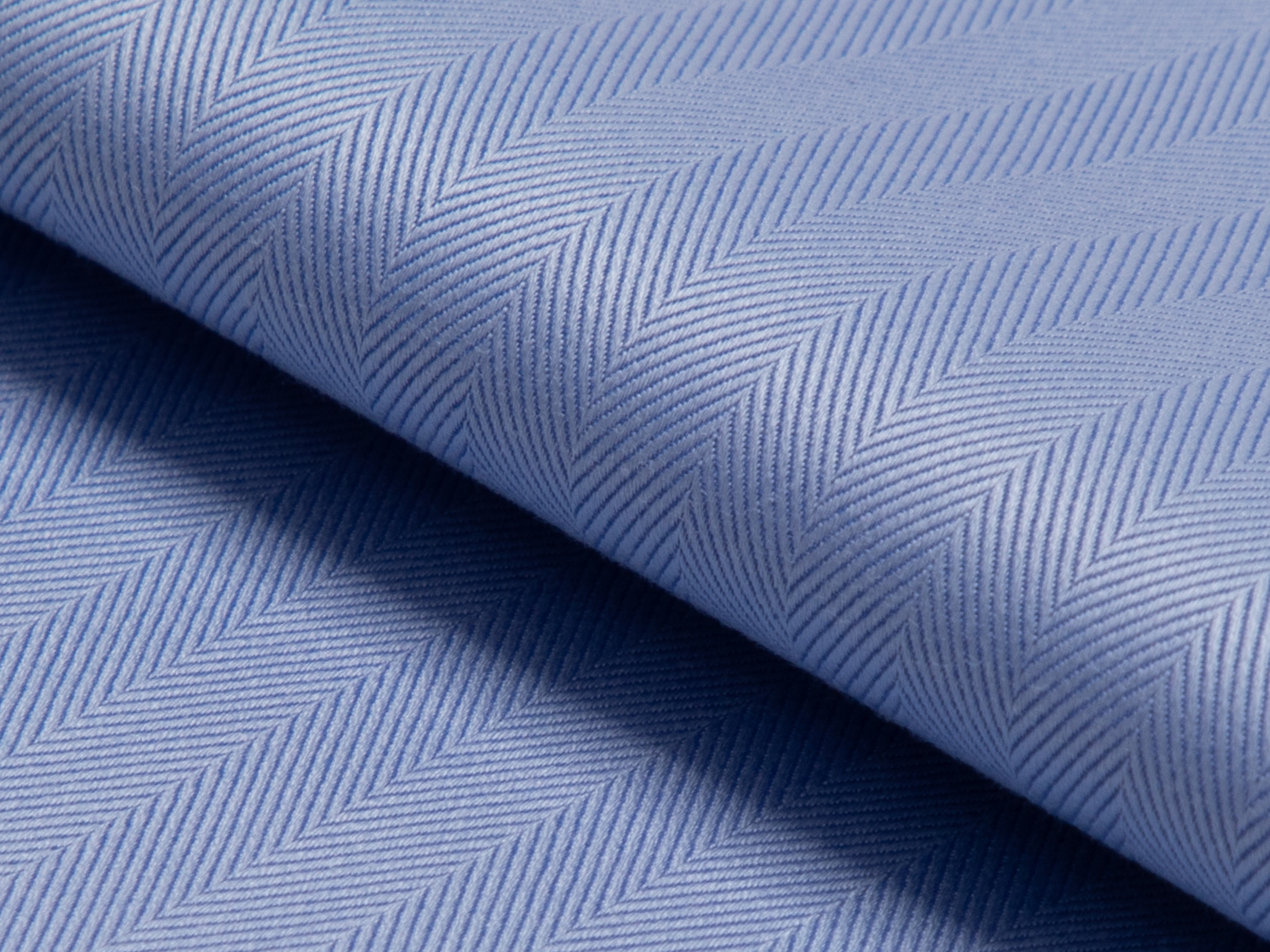 Buy tailor made shirts online -  - Herringbone Blue